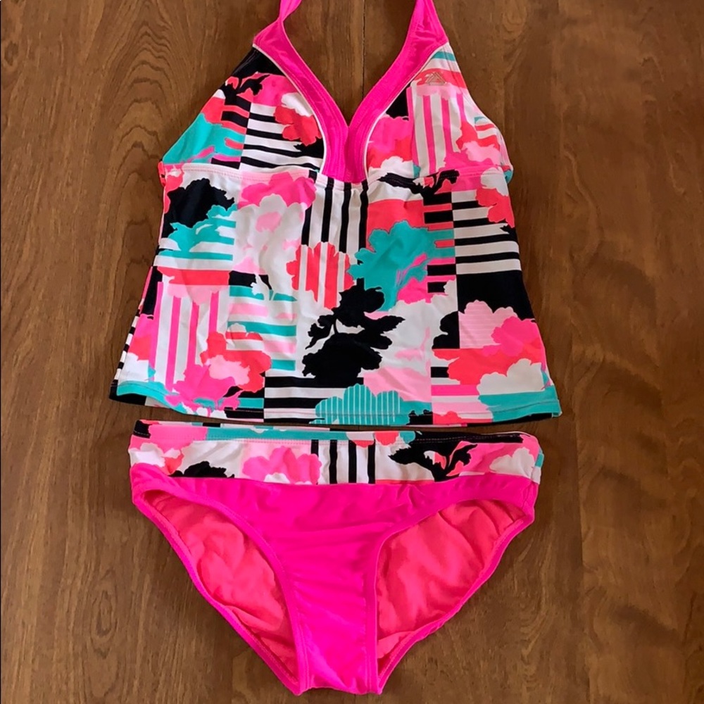 Girls two-piece tankini swim suit size 16